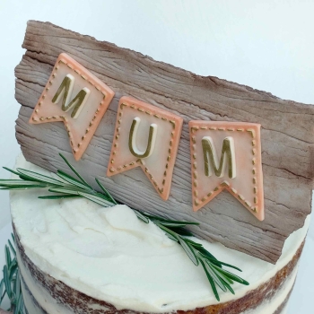 Preview: Silikonform - Wimpel mit Grossbuchstaben